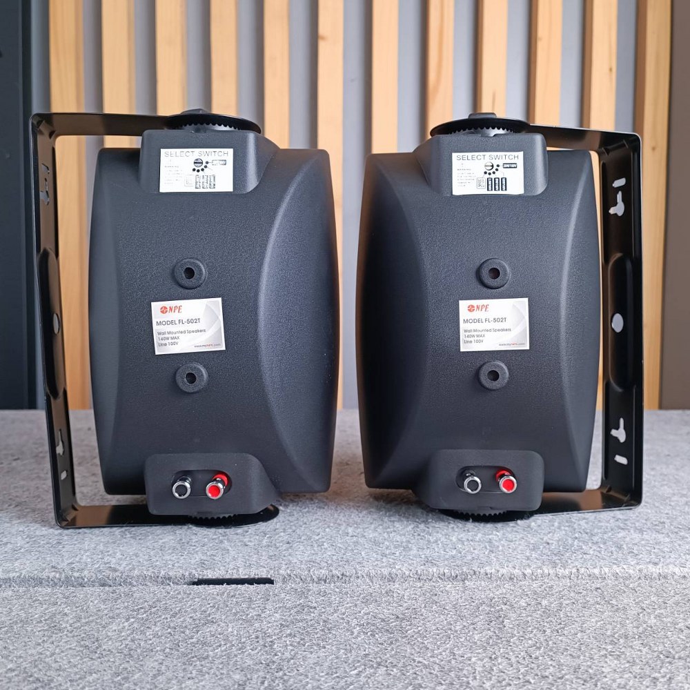 *ราคาต่อ1คู่ 2ใบ* ตู้ลำโพง NPE 5 นิ้ว รุ่น FL-502T สีดำ ลำโพงติดผนัง FL502T พร้อมขาแขวน ลำโพงแขวน 5 นิ้ว มีลาย