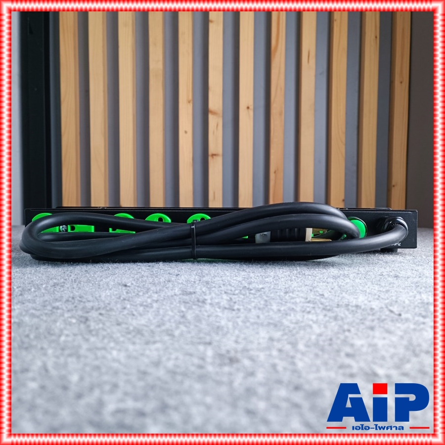 TECHCRON AC802A ปลั๊กไฟ 1U ปลั๊กเขียว AC802 จอสีน้ำเงิน AC-802 ปลั๊กไฟใส่แร็ค AC 802 A ปลั๊กไฟภาคสนาม ปลั๊กไฟใช้กับเครื่องเสียง