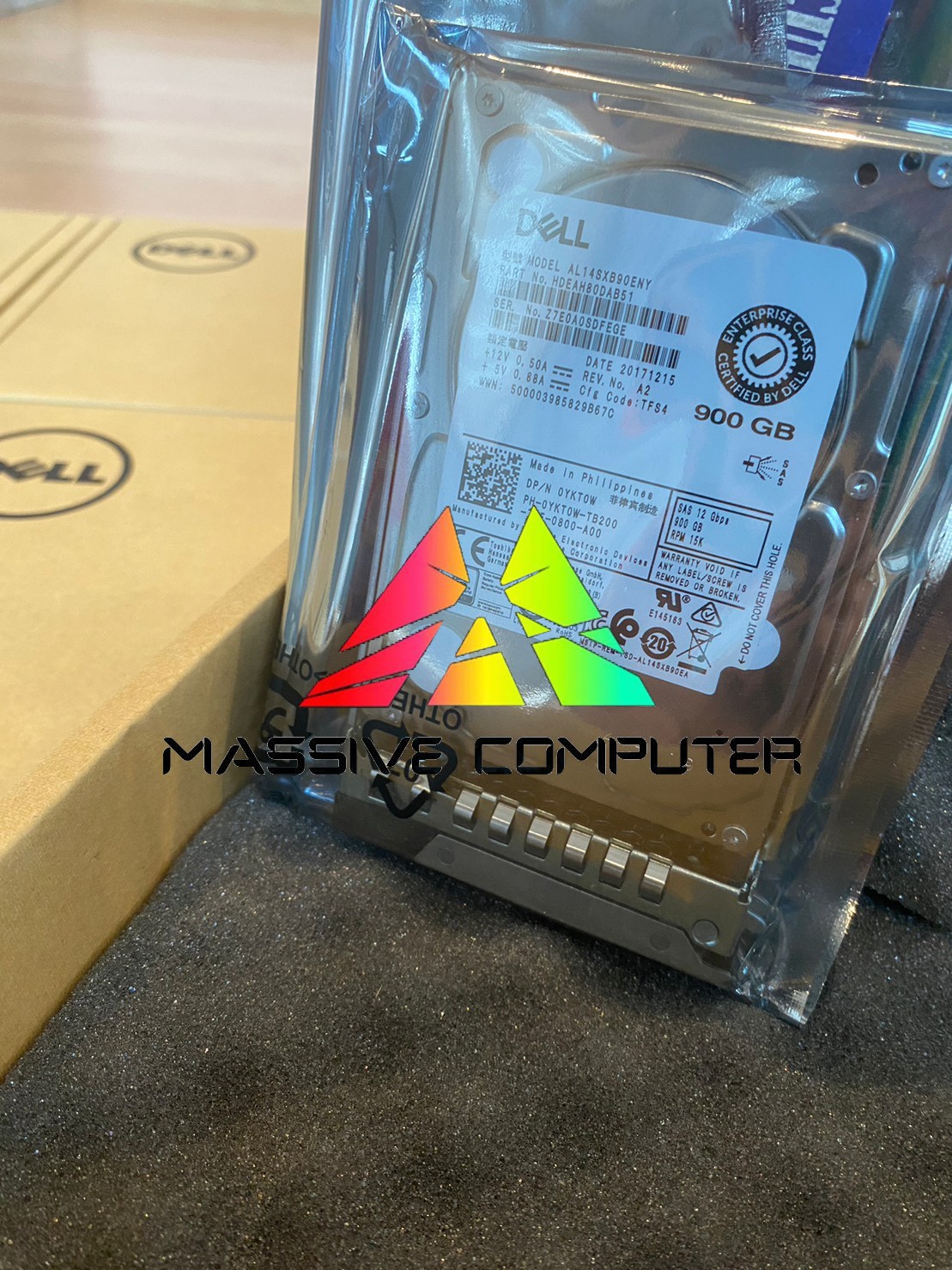 0YKT0W [ขาย จำหน่าย ราคา] DELL 900GB 15K RPM SAS 12Gbps 512n 2.5in Hotplug Hard Drive CK