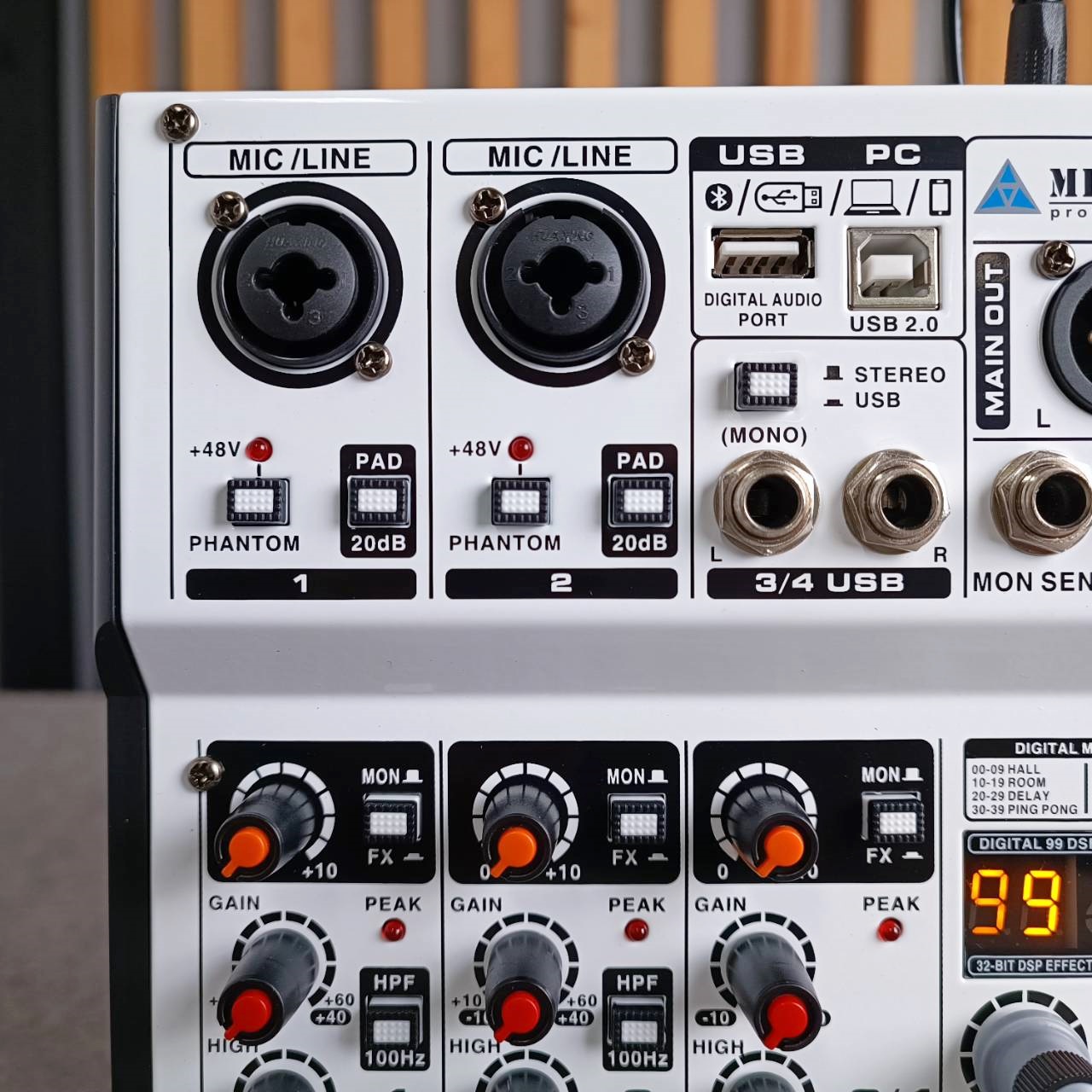 MICROTECH MT-4Q mixer มิกเซอร์ อนาล็อก เอฟเฟคแท้ บลูทูธ ไมโคร เทค MT 4Q MT4Q เอไอ-ไพศาล