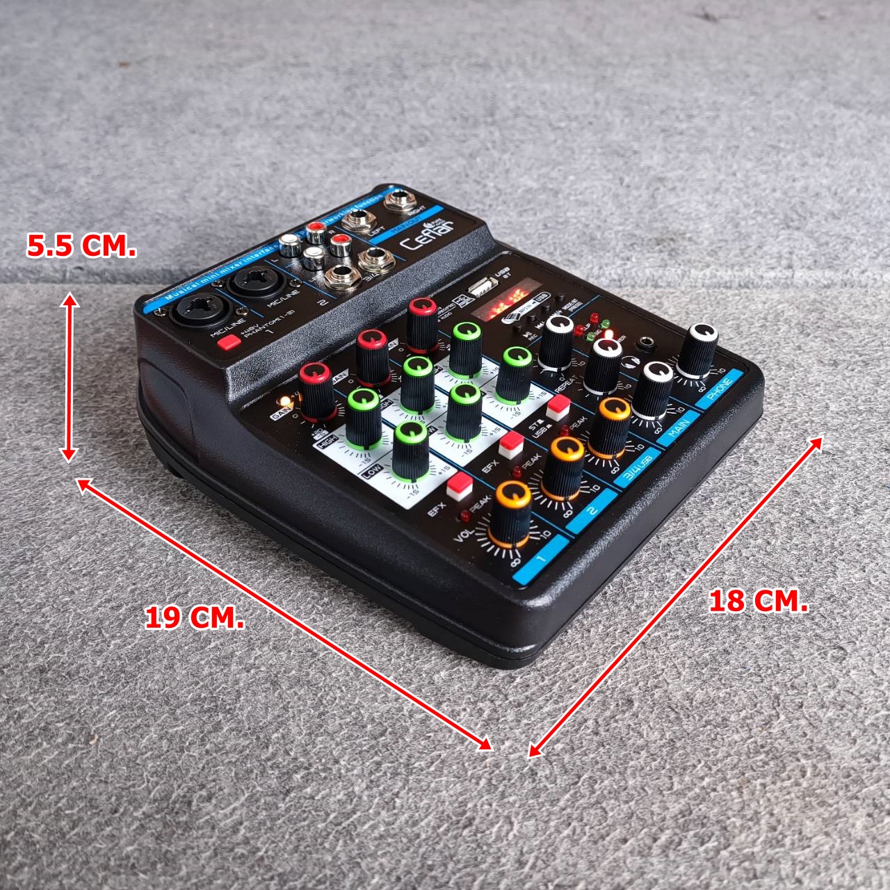 Ceflar PMX-01 MIXER บลูทูธ MP3 USB อินเตอร์เฟส มิกเซอร์ เครื่องปรับแต่งเสียง PMX 01 PMX01 เอไอ-ไพศาล