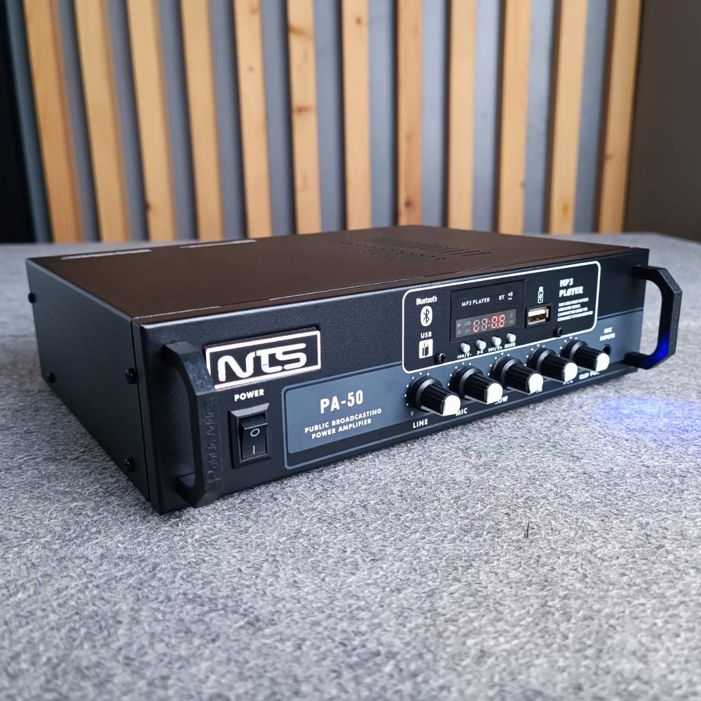 NTS PA-50 powermix line PA 50 PA50 บลูทูธ USB MP3 FM เพาเวอร์มิกเซอร์ มีLINE เอไอ-ไพศาล