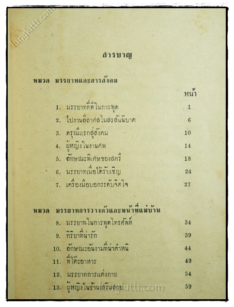 คู่มือเข้าสังคมอย่างมีเสน่ห์ของสุภาพสตรี / นารี นฤมล 023609