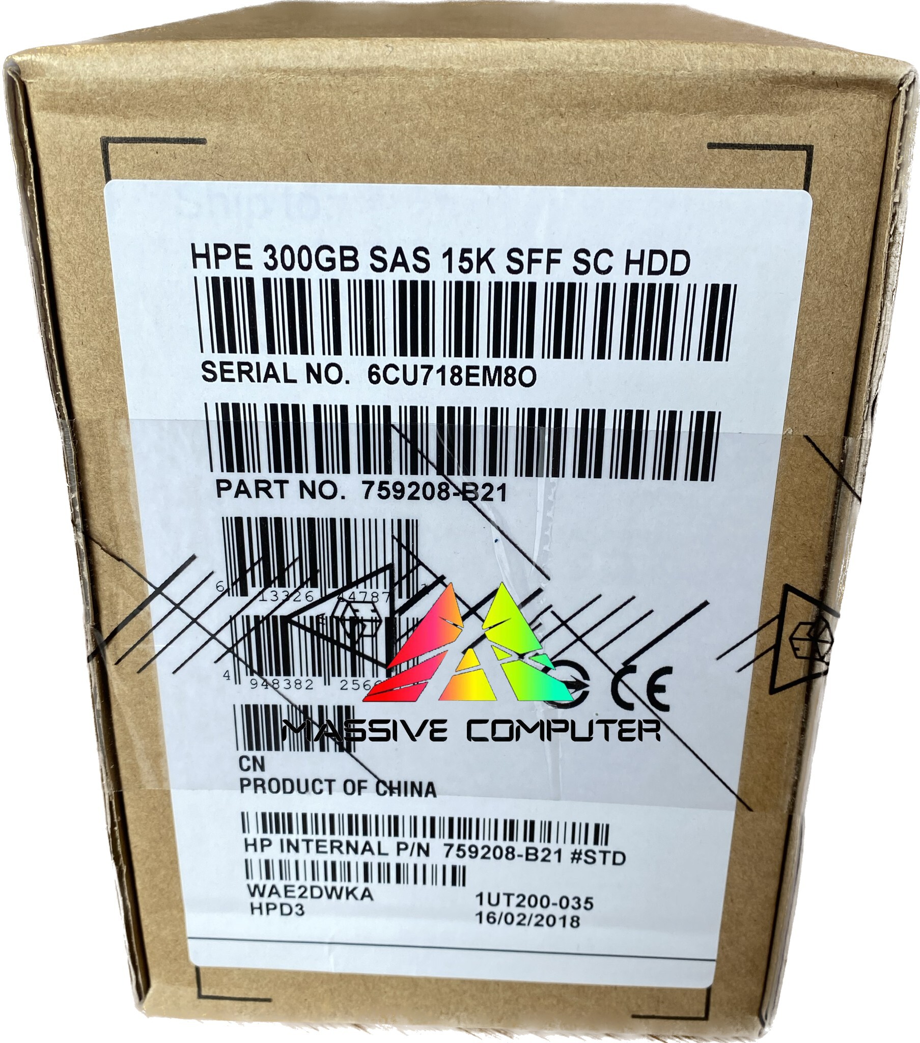 759208-B21 HP G8 G9 300GB 12G 15K 2.5 SAS SC HDD ราคา ขาย ราคาถูก จำหน่าย