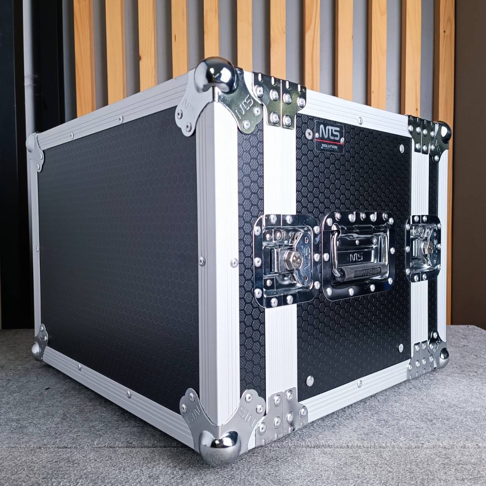 NTS RS-R8U RACKไม้2ฝาผิวสีดำ ลึก11นิ้ว แร็คไม้ RACK กล่องใส่เครื่องเสียง กล่องแร็ค กล่องRACK แร็คลึก11นิ้ว เอไอ-ไพศาล