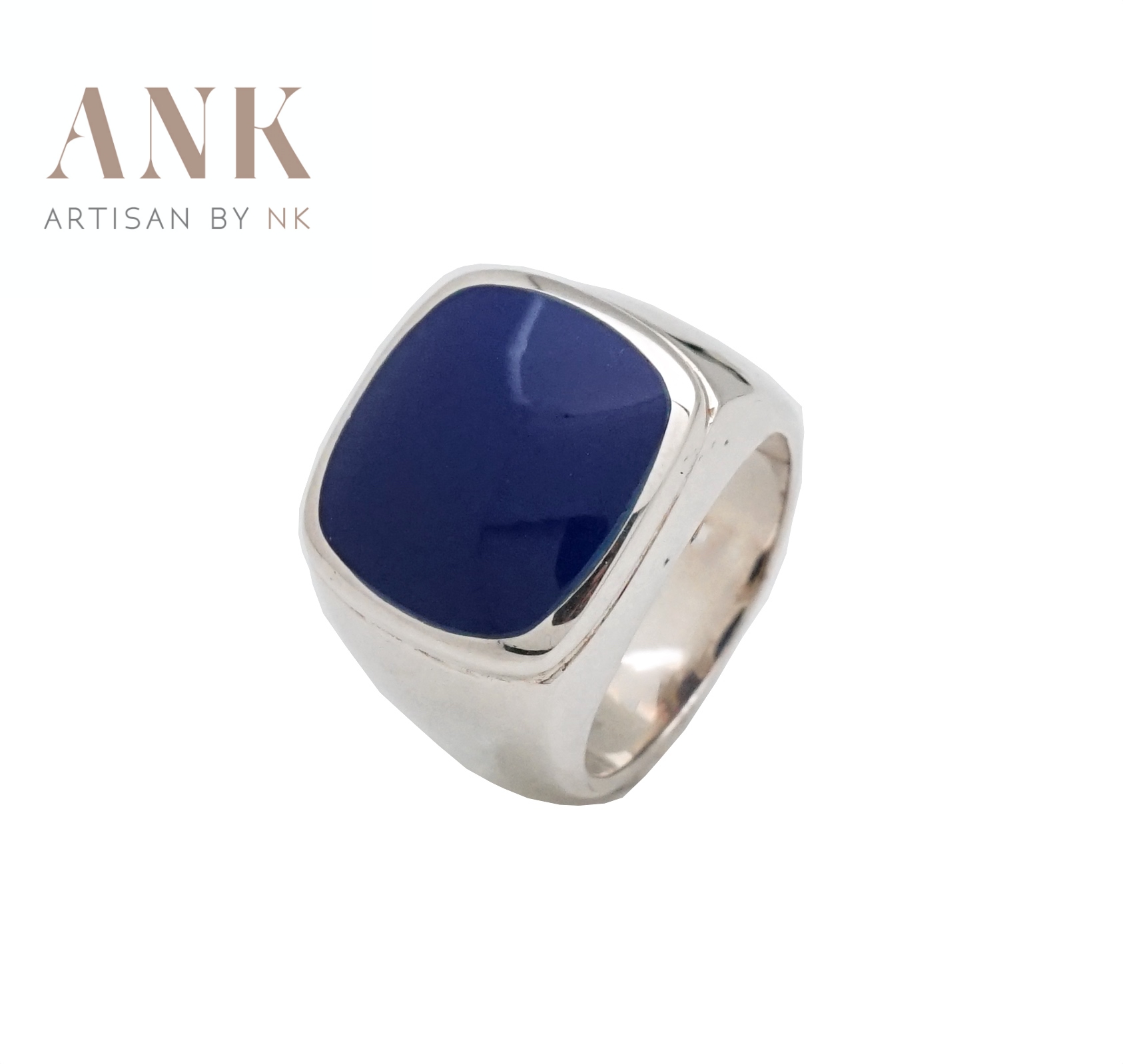 แหวนลาพิส ลาซูลี่ ตัวรือนทำจากเงินแท้ (Silver ring with Lapis Lazuli)