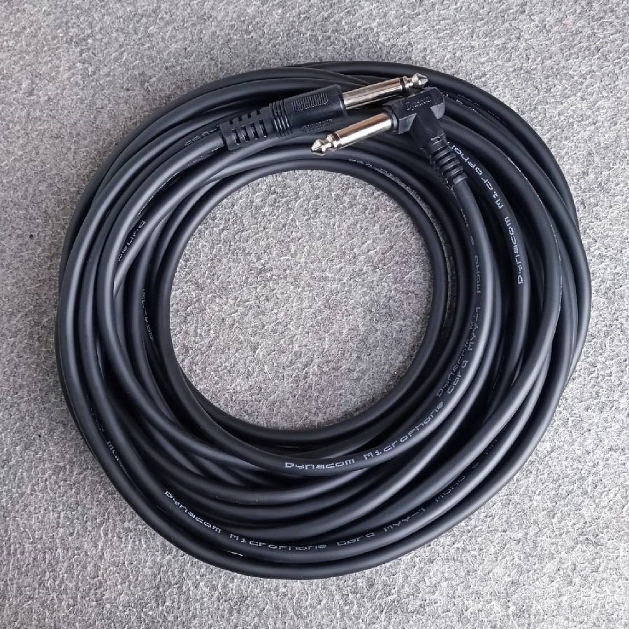 10เมตร DYNACOM สายปลั๊กไมค์หัวท้าย J-085 ตรง+งอ 10M สายสัญญาณเสียง สายไมค์หัวท้าย สายMONOหัวท้าย P.MIC MONOหัวท้าย เอไอ-ไพศาล