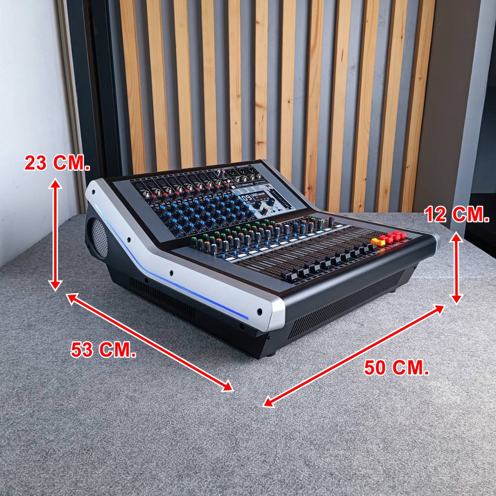 PROEUROTECH PMX-P8800 X4 POWERMIXER+บูลทูส เพาเวอร์มิกเซอร์ รุ่นใหม่ โปรยูโรเทค 8 ช่องไมค์ 4 ช่องขับลำโพง 800 วัตต์ ตัดความถี่ซับได้ PMX P8800 PMXP8800 เอไอ-ไพศาล