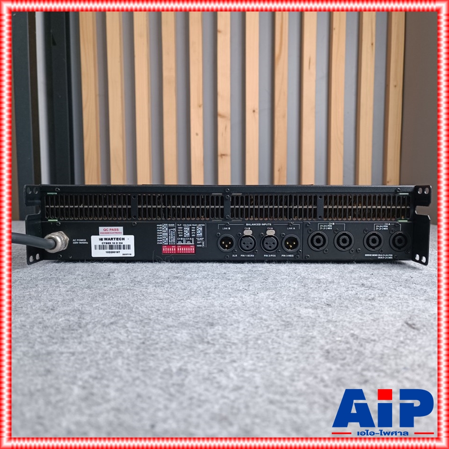 WARTECH CYBER-10D POWER เพาเวอร์แอมป์ แอมป์ขยาย เพาเวอร์แอมป์WARTECH เครื่องเสียง เครื่องขยายเสียง CYBER 10D เอไอ-ไพศาล