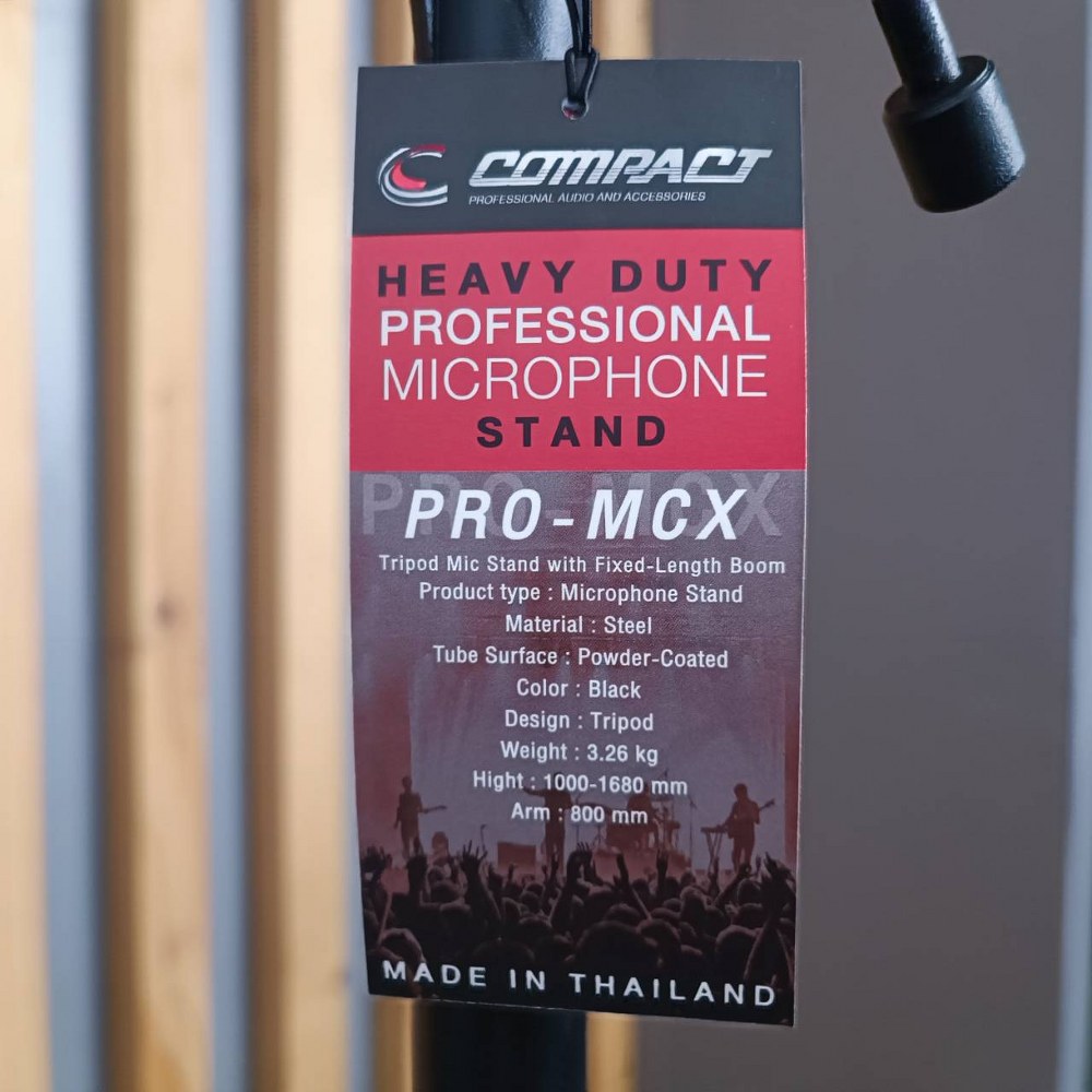 COMPACT PRO-MCX 2piece ขาตั้งไมค์บูม แขนบูมยืด หดได้ คอมแพ็คขาตั้งไมค์ ขาตั้งไมค์ตั้งพื้น PRO MCX PROMCX เอไอ-ไพศาล