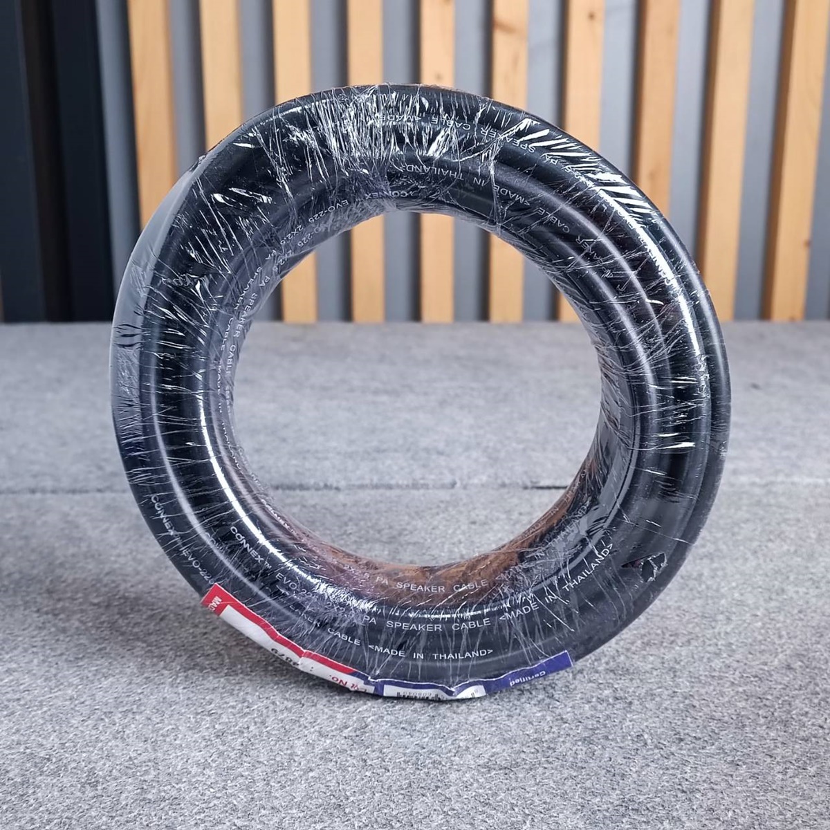 ขด10เมตร CONNEX EVO-225 2x2.5mm สายลำโพง กลมดำ ขนาด2.5mm. สายลำโพงกลางแจ้ง EVO225 EVO 225 ทองแดงแท้ เอไอ-ไพศาล