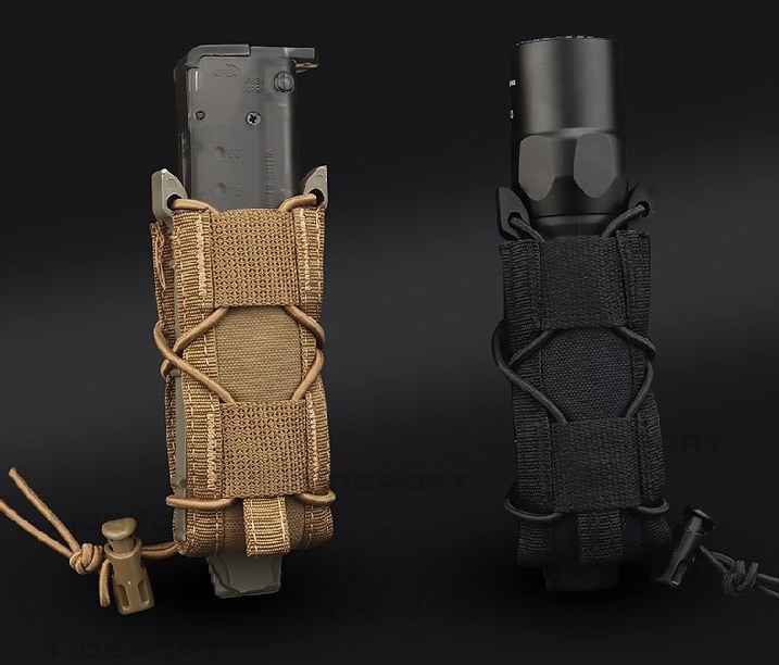 ซองแม็กกาซีนเดี่ยวทรง TACO (Wosport) Tiger Type 9mm Magazine Pouch [ MG-48 ]