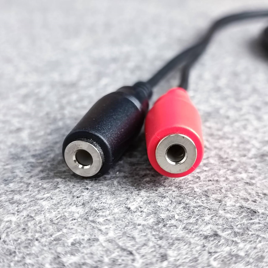 ยาว25เซนติเมตร DYNACOM สาย TR-ST ผู้ ออก TR-ST เมีย x2 J-204 สายทด AUX เอไอ-ไพศาล