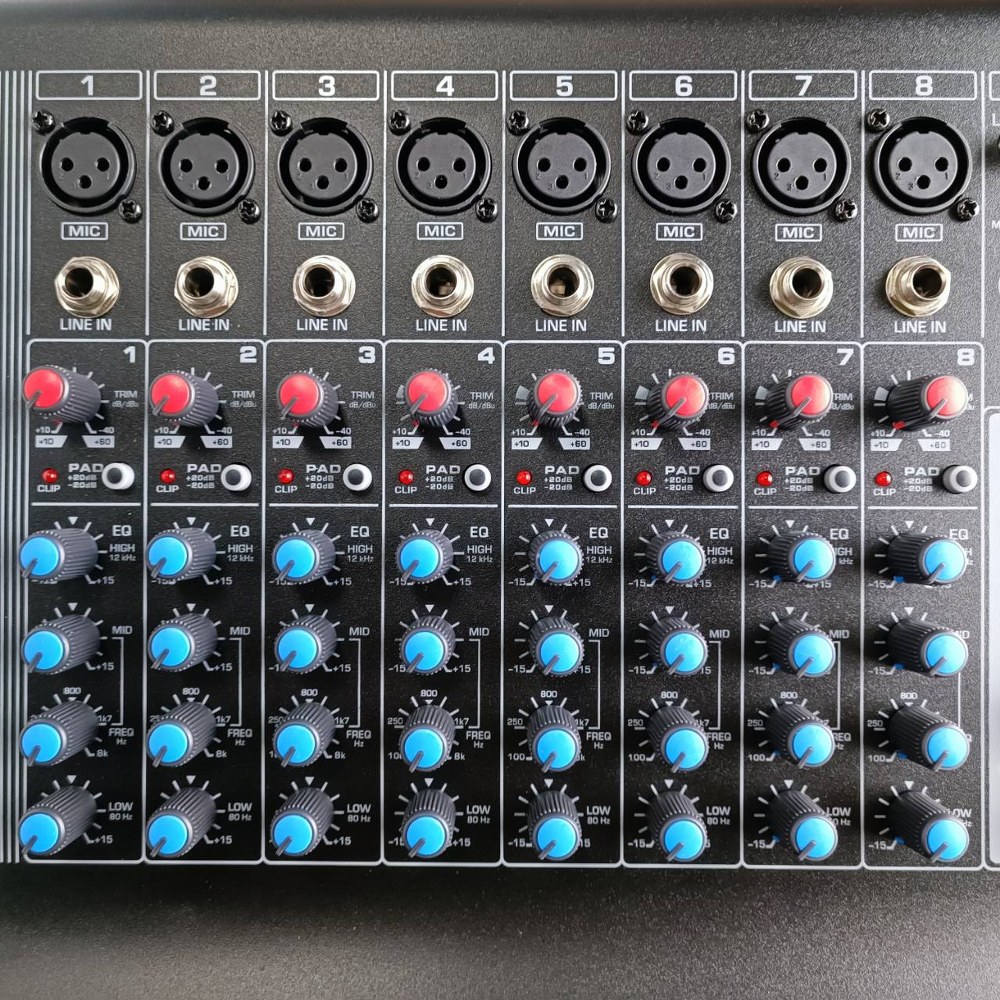 PROEUROTECH PMX-P8800 X4 POWERMIXER+บูลทูส เพาเวอร์มิกเซอร์ รุ่นใหม่ โปรยูโรเทค 8 ช่องไมค์ 4 ช่องขับลำโพง 800 วัตต์ ตัดความถี่ซับได้ PMX P8800 PMXP8800 เอไอ-ไพศาล