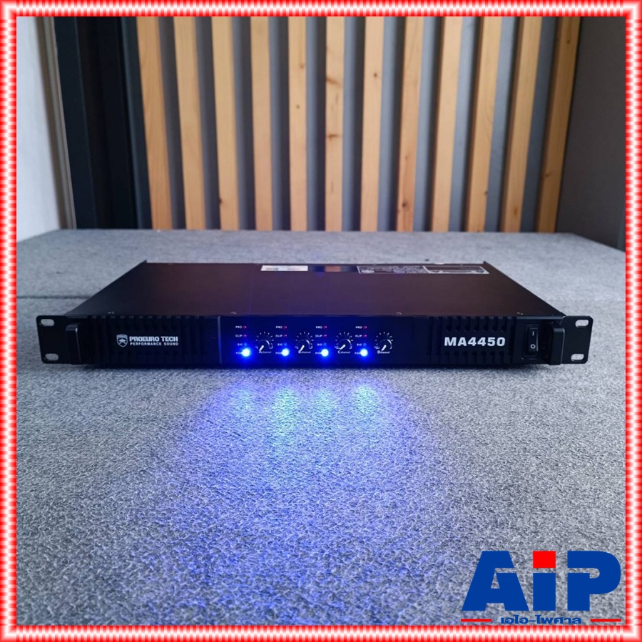 PROEUROTECH MA-4450 POWERAMP 1U 4CH พาวเวอร์แอมป์ แอมป์ขยายเสียง ซัพพลายแบบสวิทชิ่ง PROEURO TECH(โปรยูโร่ เทค) MA 4450 MA4450 เอไอ-ไพศาล