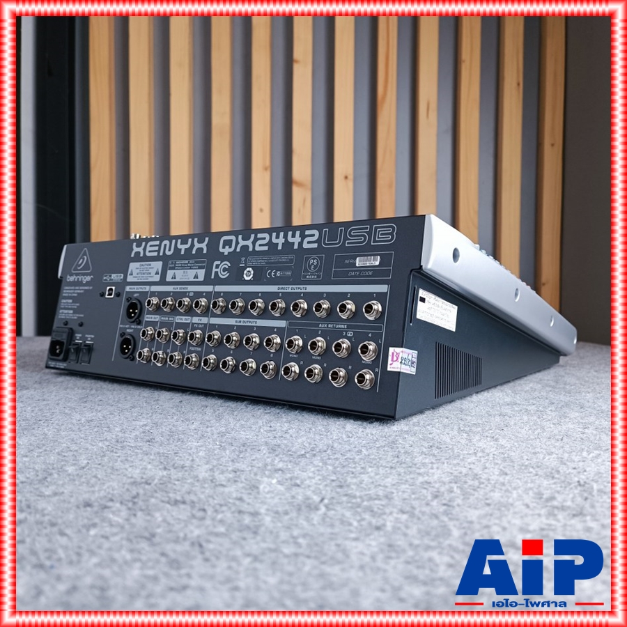 BEHRINGER QX-2442USB mixer MIX QX2442USB QX 2442 USB เครื่องเสียง เครื่องปรับแต่งเสียง QX-2442 มิกเซอร์ มิกซ์ QX 2442 USB เอไอ-ไพศาล +++