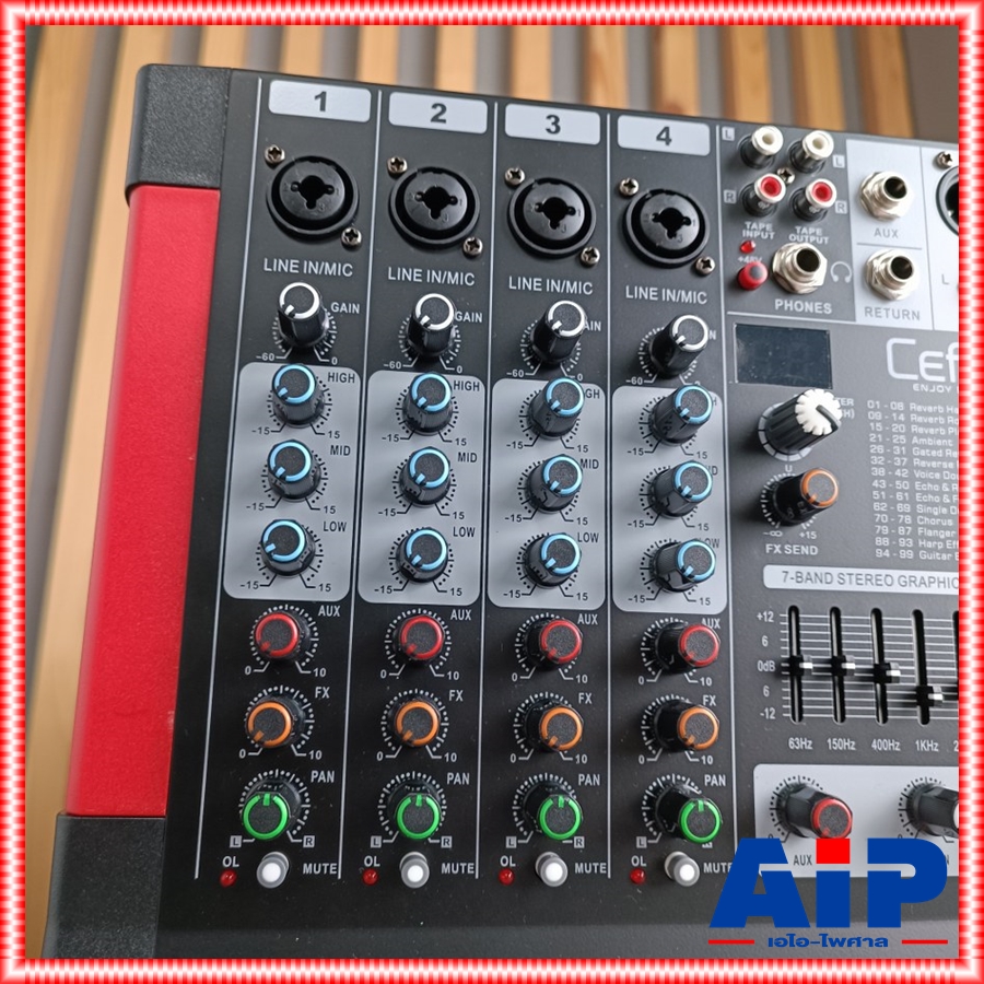 ของใหม่ ลดล้างสต็อค Ceflar MINI-40 MIXER มิกเซอร์ 4 แชลแนล เอฟเฟคแท้ มีบลูทูธ มิกซ์คาราโอเกะ MINI 40 MINI40 +++ เอไอ-ไพศาล