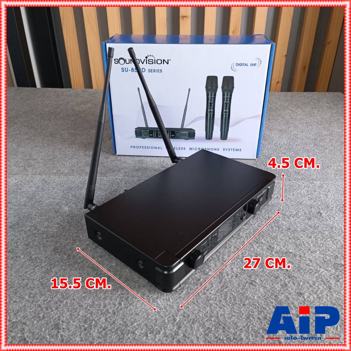 SOUNDVISION SU-850DA/HT ไมค์ลอยคู่ ชุดไมค์ลอย ดิจิตอล มือถือคู่ ย่าน UHF SU-850DA SU850DA SU850 DA SU 850 DA เอไอ-ไพศาล +++