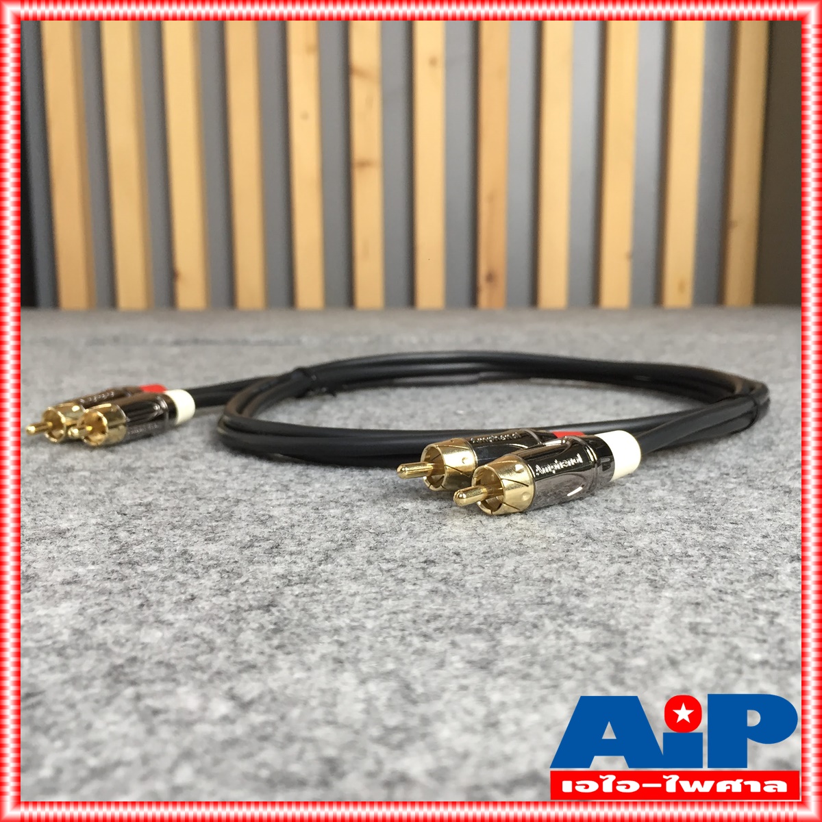 2เมตร AMPHENOL สาย RCAx2หัวท้าย 2M CA4549-4549-WB-002 สาย RCA x2 - RCA X2 ความยาว 2เมตร สายสัญญาณ RCA 2หัว - RCA 2หัว