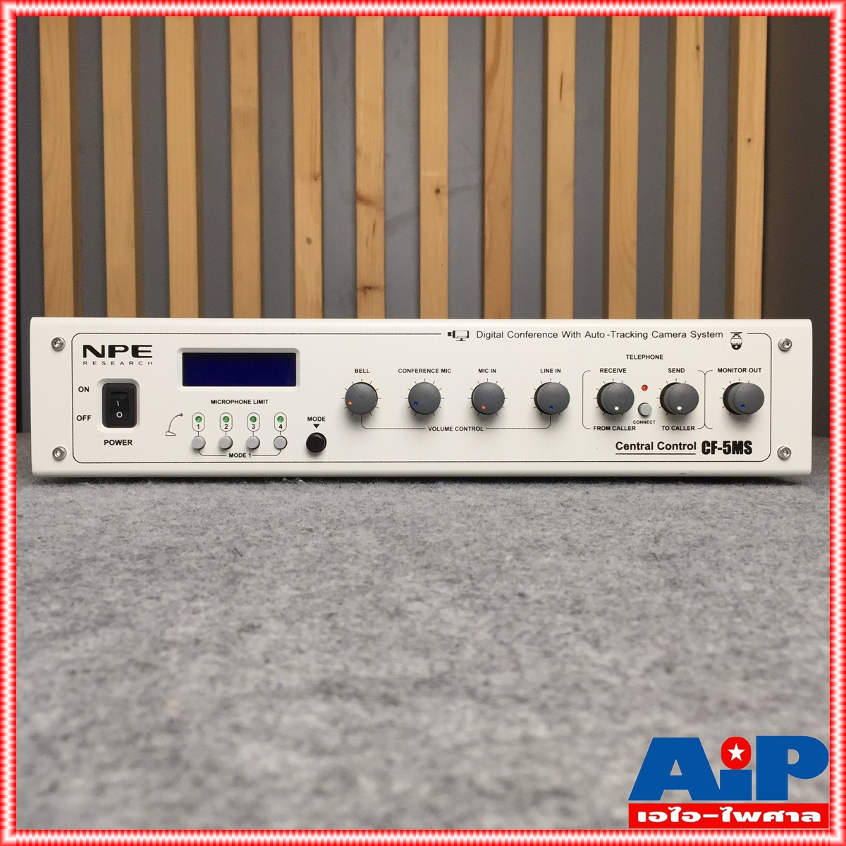 NPE CF-5MS ชุดควบคุมไมค์ ชุดควบคุมไมค์ประชุม ตัวจ่ายไฟ CF 5MS CF5MS ตัวควบคุมไมค์ เครื่องควบคุมไมค์ เอไอ-ไพศาล