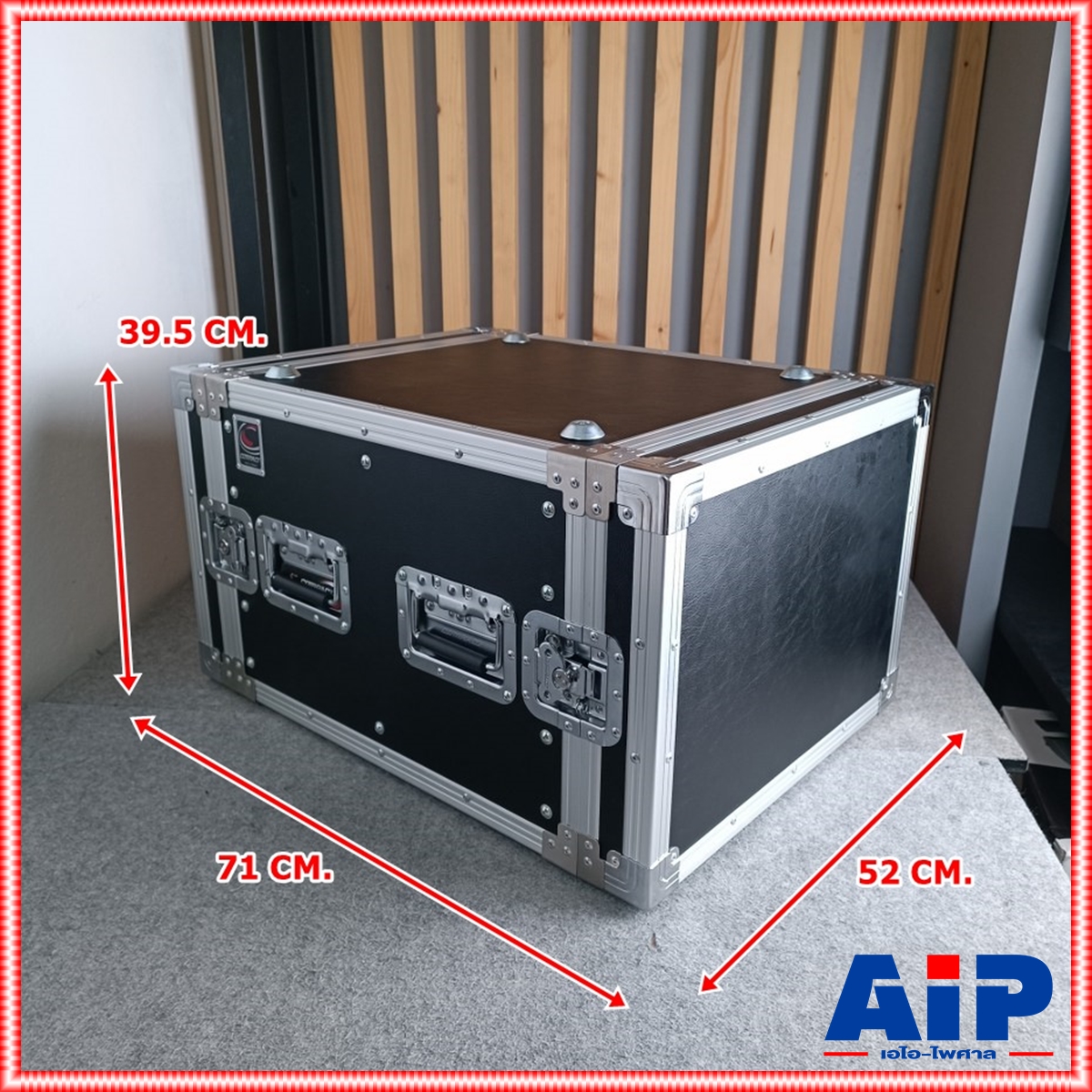 COMPACT B-8U สีดำ RACK ลึก21นิ้ว แร็ค กล่องใส่เครื่องเสียง กล่องแร็คสีดำ แร็คลึก21นิ้ว RACK8U เอไอ-ไพศาล