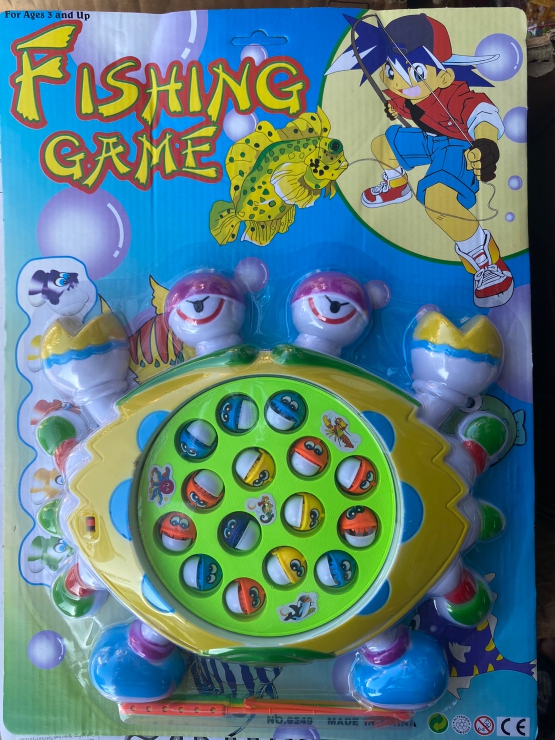 6249 ของเล่นเด็กเกมส์ตกปลารูปปูใส่ถ่าน ตกปลาใส่ถ่าน ปลีกชิ้นละ sale