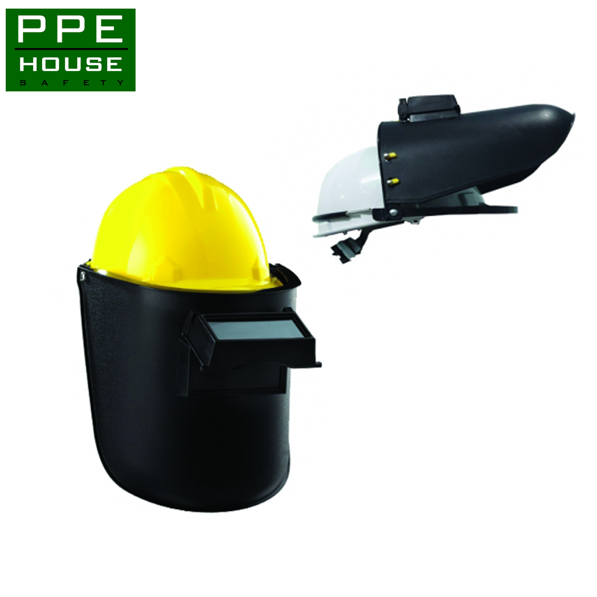 หน้ากากงานเชื่อมนิรภัย สำหรับติดหมวก