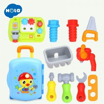 3106B ของเล่นเด็กชุดช่างกระเป๋าล้อลากมีเสียงไฟ HOLA เครื่องมือช่างเด็ก ปลีกชิ้นละ