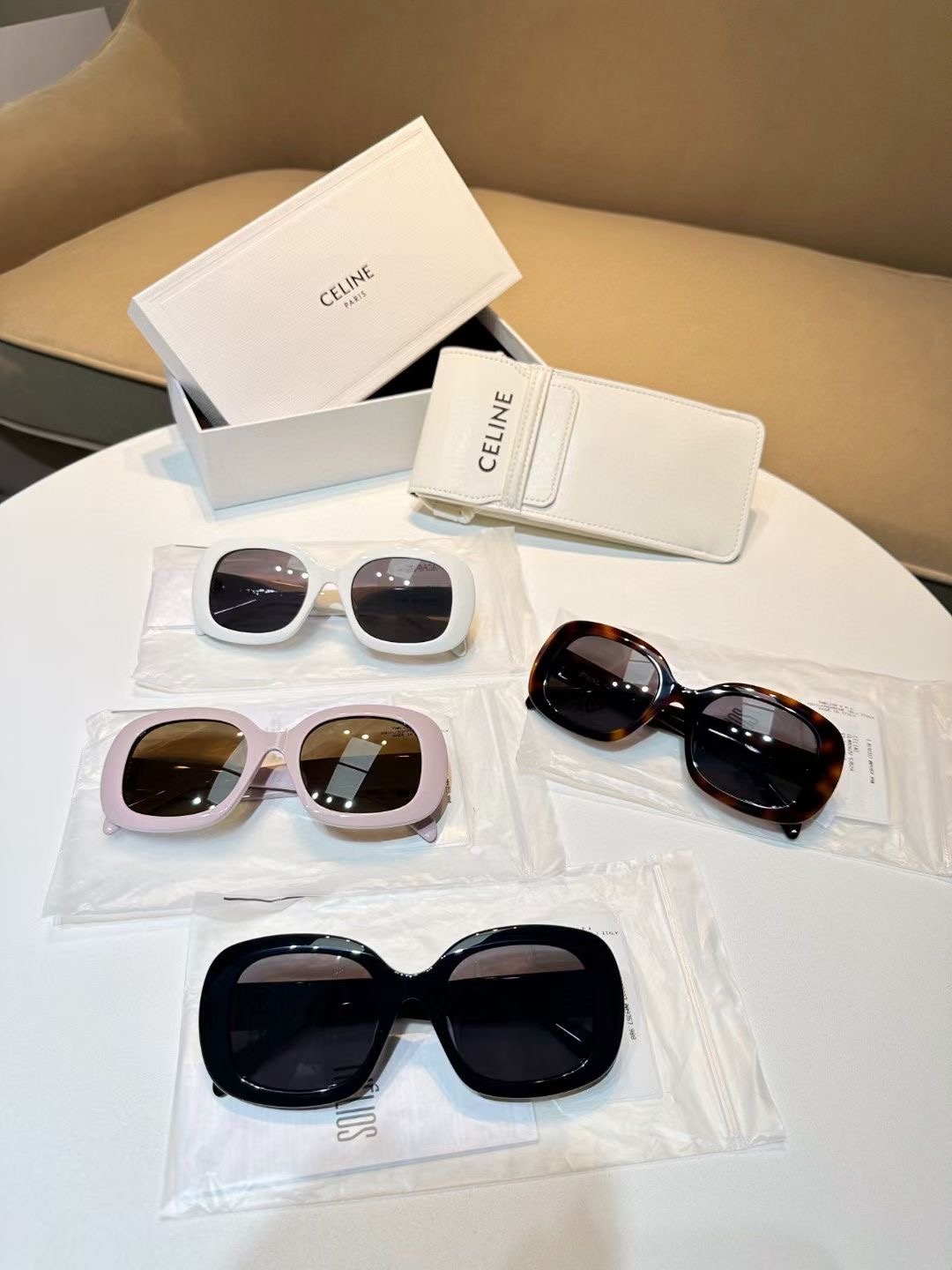 **do** แว่นตากันแดด Sunglasses Celine TRIOMPHE 10 มี 4 สีให้เลือก สินค้าใหม่ ของแท้