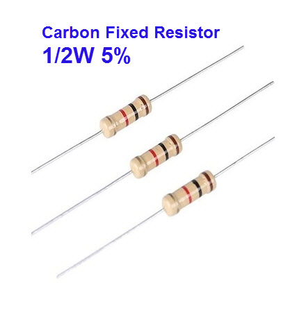 ตัวต้านทาน 1/2 watt ค่า 1-1M Ohms