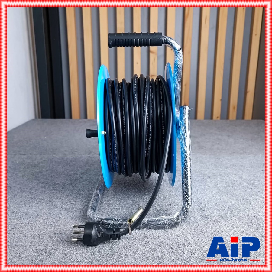 TOSHINO FM310T-30 ล้อสายไฟ VCT3X1 30M ล้อเก็บสายไฟจานเหล็ก VCT3x1.0 30 เมตร โตชิโน FM310T-30M เอไอ-ไพศาล