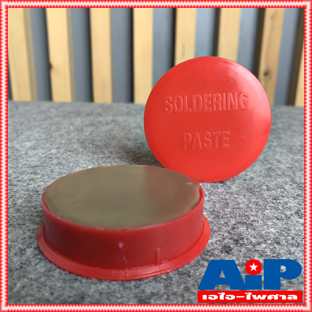 1อัน ฟักไซด์ หรือ ฟลักซ์ น้ำยาประสานสำหรับบัดกรี ( Flux or Soldering Paste ) ตลับสีแดง A1 ใช้ร่วมกับ ตะกั่ว งาน บัดกรี น้ำยาบัดกรี ฟลัก น้ำยาประสาน