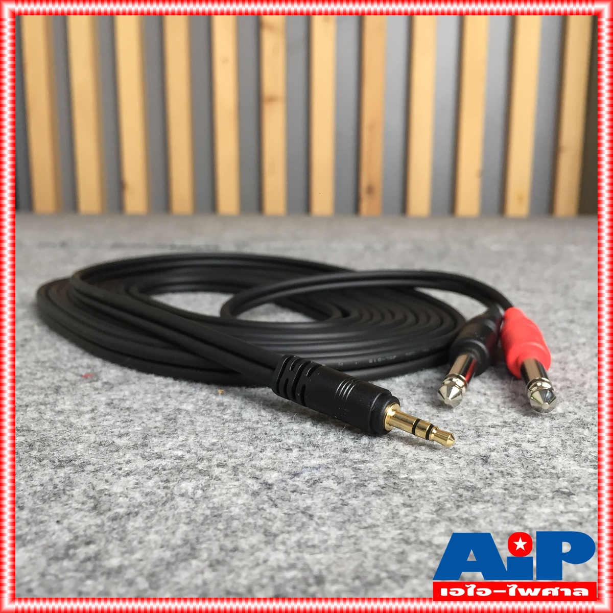 5เมตร DYNACOM J015-13 สาย P.TR-ST - P.MICx2 ความยาว 5เมตร ไดน่าคอม สาย TR-ST ออก PHONE x2 5M สายต่อ คอม เข้า มิกเซอร์