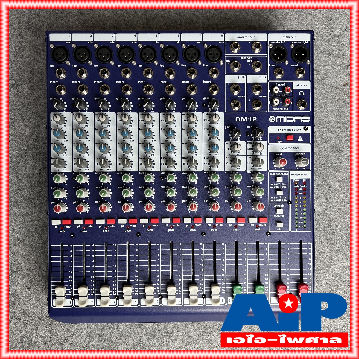 MIDAS DM-12 MIXER MIX DM 12 เครื่องปรับแต่งเสียง DM12 มิกเซอร์ มิกซ์ ของแท้ประกันศูนย์ไทย 1ปี MI DAS +++