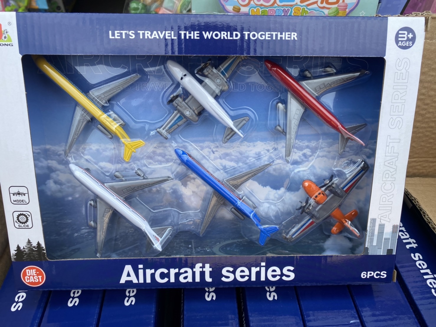 S31490 ของเล่นเด็กโมเดลเครื่องบินเหล็กเล่นมือ กล่องละ