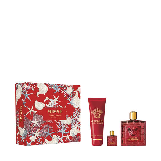 ชุดน้ำหอม VERSACE Eros Flame Giftset EDP 100 ml + shower 150 ml + EDP 5 ml