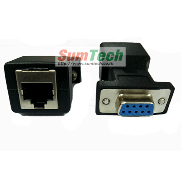 RJ45 female to DB9 female