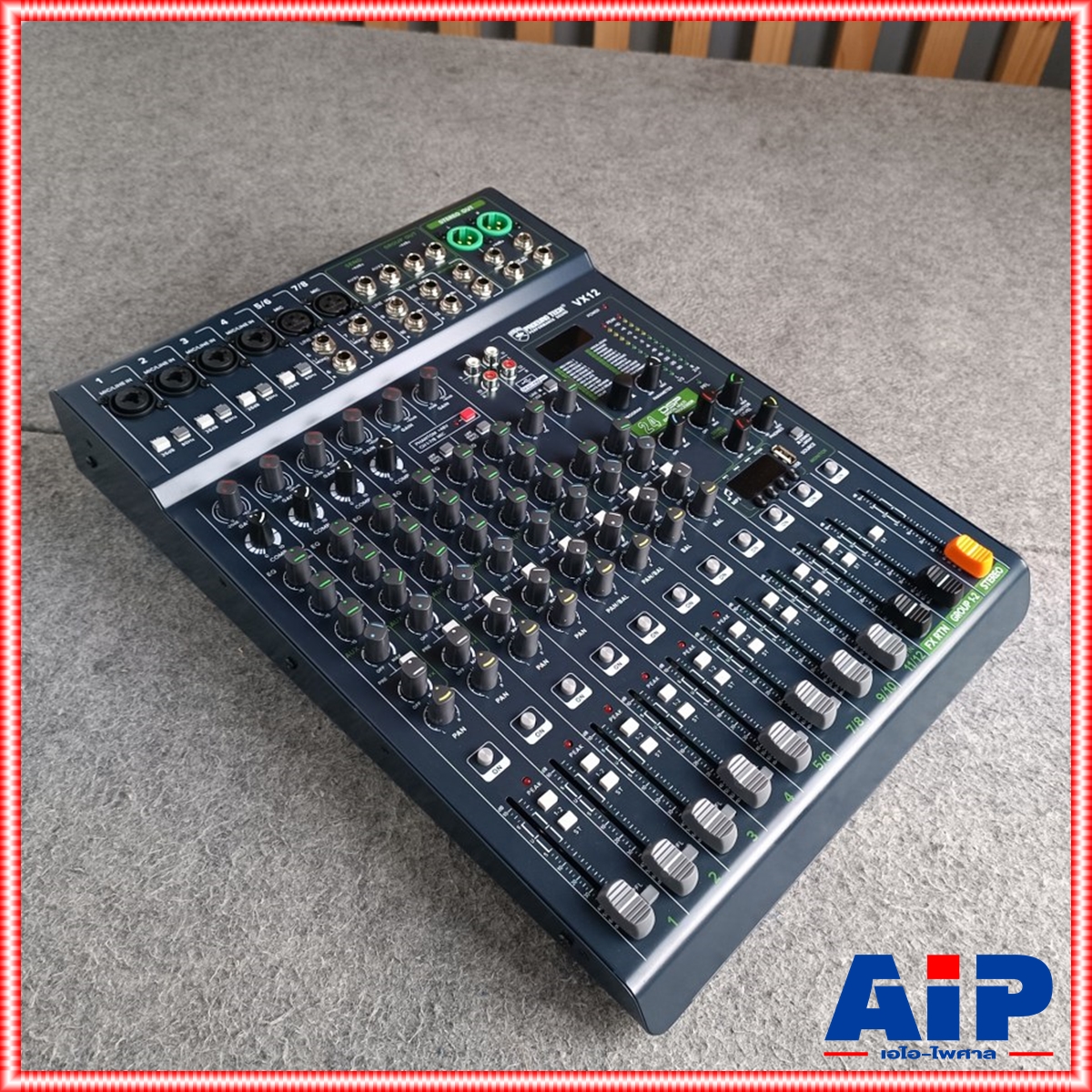 PROEUROTECH VX-12 MIXER มิกซ์ โปรยูโรเทค มิกเซอร์ 12 ช่อง เอฟเฟคแท้ รองรับ USB และ บูลทูธ VX12 PRO EUROTECH เอไอ-ไพศาล