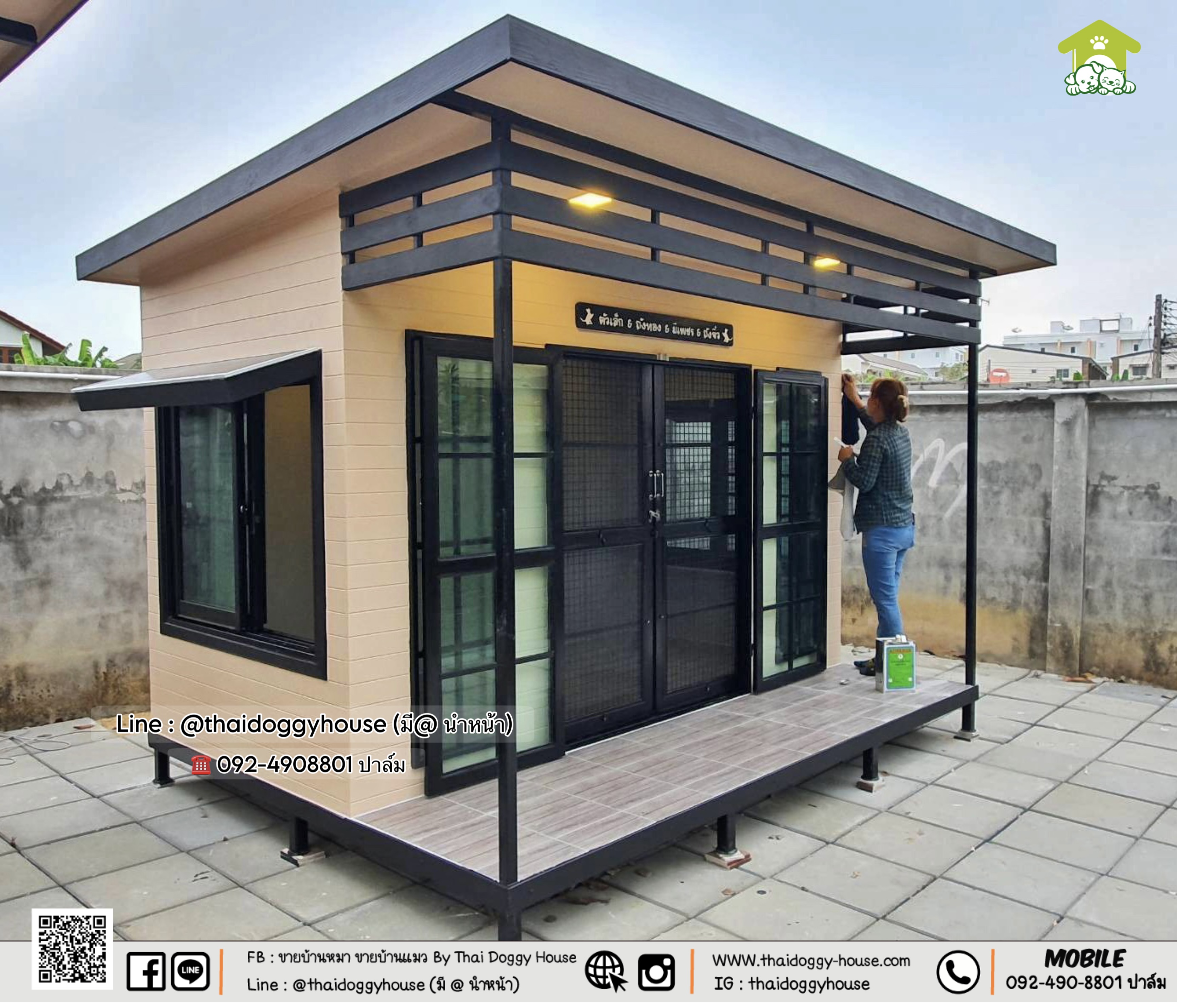 บ้านหมา บ้านแมว บ้านสัตว์เลี้ยง 𝐓𝐡𝐚𝐢 𝐝𝐨𝐠𝐠𝐲 𝐡𝐨𝐮𝐬𝐞 แบบบ้าน 𝐌𝐨𝐝𝐞𝐫𝐧 𝐒𝐭𝐲le
