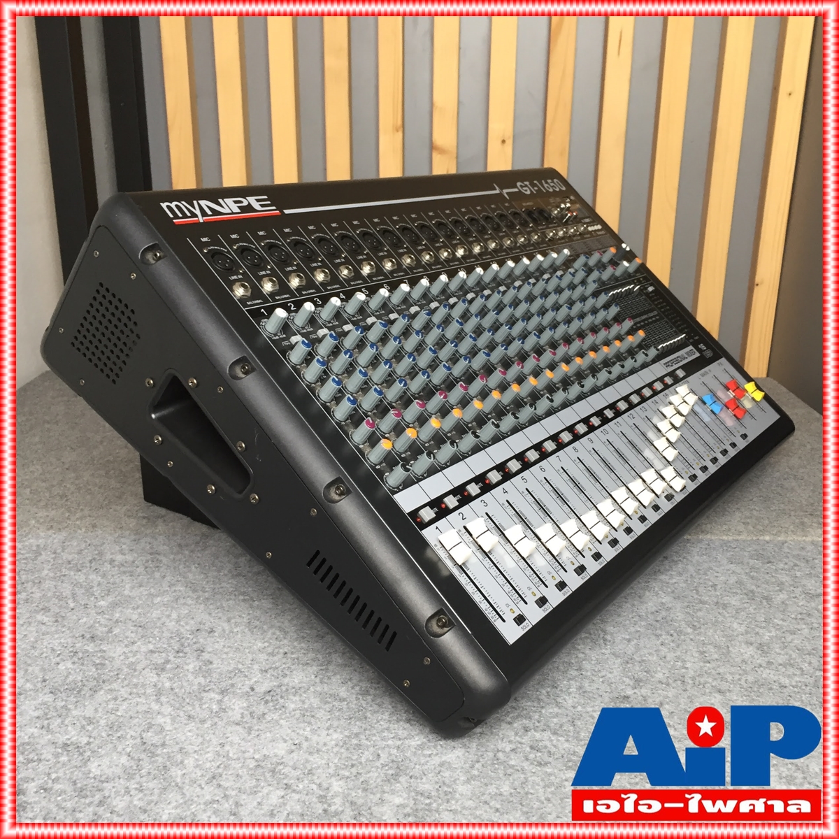 MYNPE GT-1650 POWER MIXER16mono 500W มิกเซอร์ GT1650 POWERMIX เพาเวอร์มิกซ์ มิกซ์ เครื่องเสียง เครื่องปรับแต่งเสียง เอไอ-ไพศาล