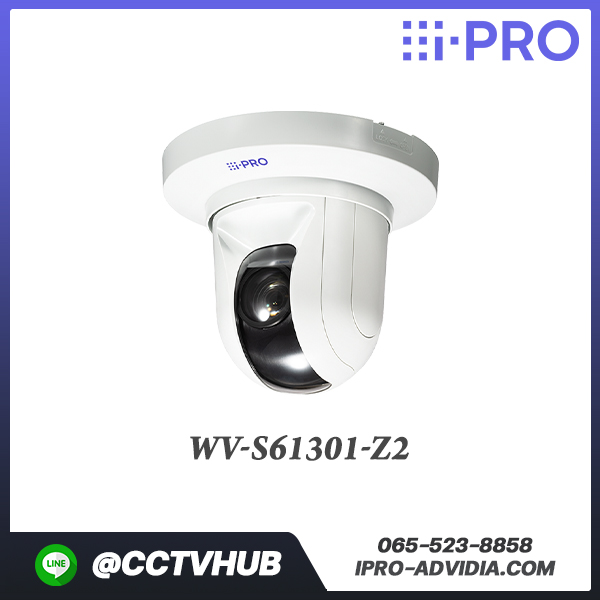 กล้อง PTZ i-PRO รุ่น WV-S61301-Z2 2MP(1080p) Indoor PTZ Network Camera with x21 Optical Zoom Lens with AI Engine