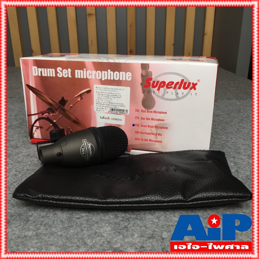 SUPERLUX FS6 ไมค์เครื่องดนตรี ไมค์ ไมค์กลอง MIC ไมค์ดนตรี ไมค์Dynamic Dynamic เอไอ-ไพศาล