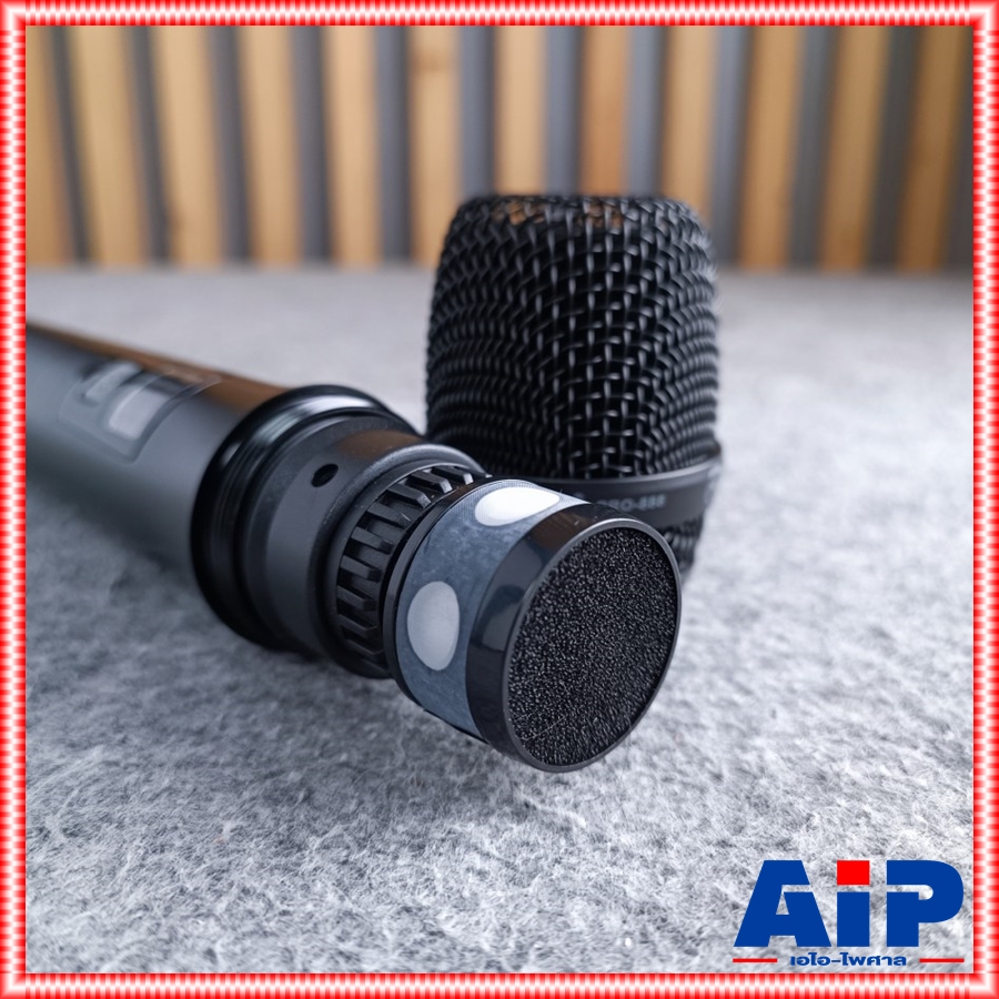 *ไม่มีกระเป๋า** PROEUROTECH PRO-888 ไมค์ลอยคู่ *ไม่มีกระเป๋า** ไมโครโฟนไร้สาย โปรยูโรเทค รุ่นใหม่ ปรับความถี่ได้ PRO888 PRO 888 เอไอ-ไพศาล