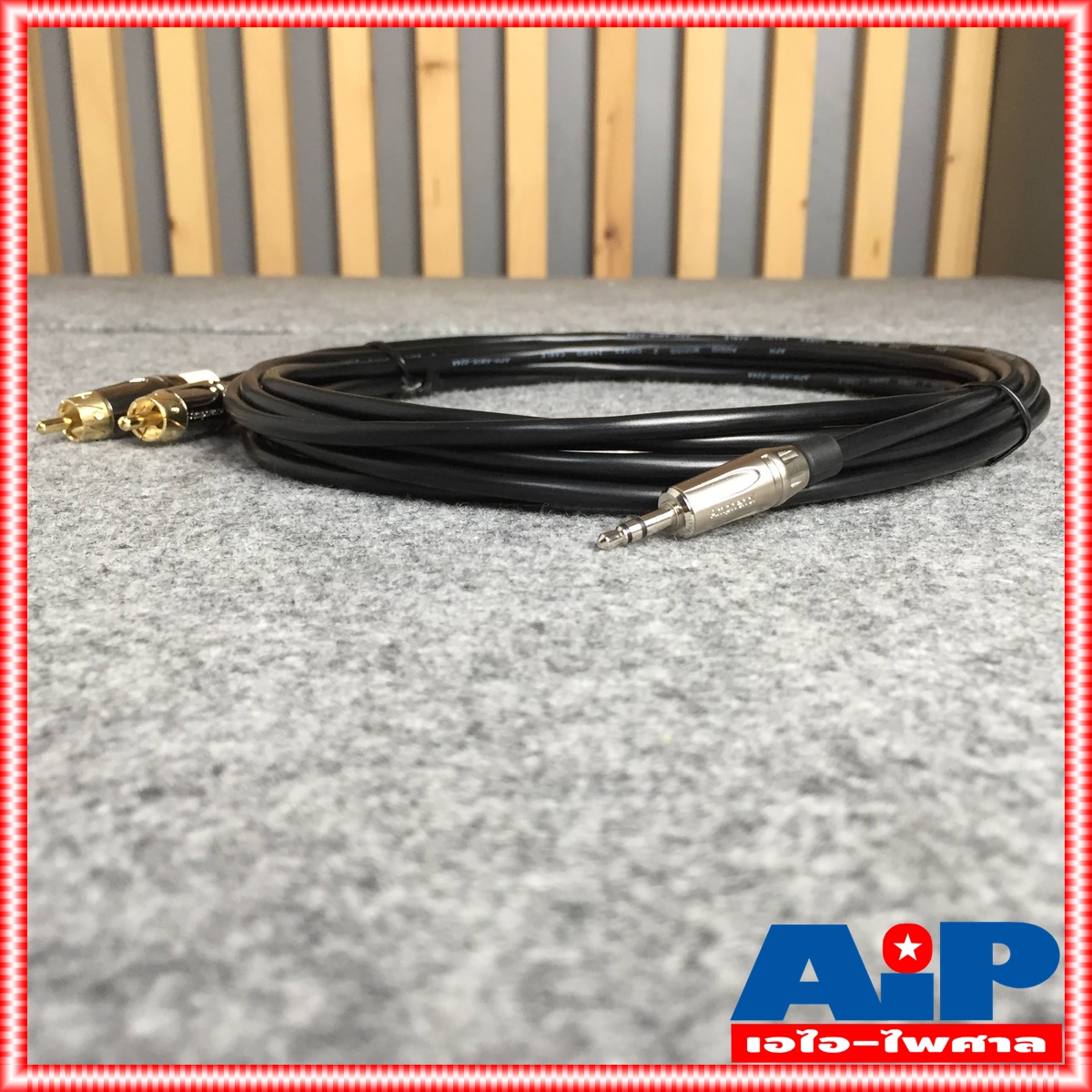 5เมตร AMPHENOL สายTR-ST-RCAx2 5M CA52-4549-WB-5 สายสัญญาณTR-STออกRCAx2 ยาว5เมตร สายแอมฟีนอล CA52-4549-WB-5 เอไอ-ไพศาล