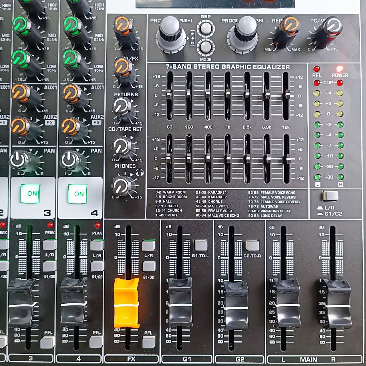 Ceflar PMX-350-2EQ POWERMIXER รุ่น PMX 350 2EQ เพาเวอร์มิกซ์เซอร์ PMX3502EQ เอไอ-ไพศาล