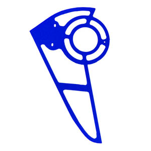 Aluminium Tail Fin - สีฟ้า