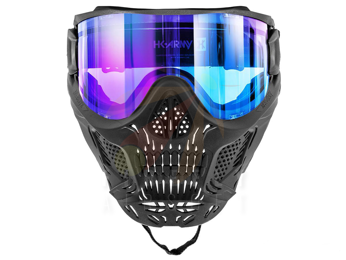 HK Army HSTL Skull Full Face Goggle (Color: Reaper / Ice Lens)