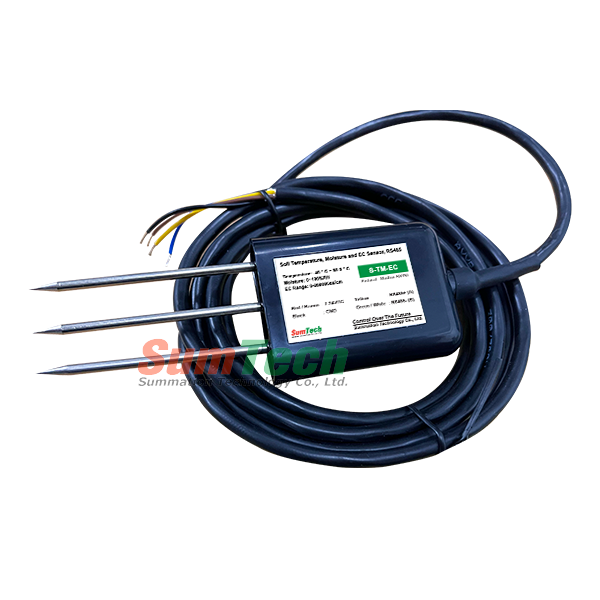 Soil Temperature Moisture and EC Sensor RS485