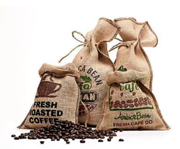 ถุงผ้ากระสอบลายกาแฟ ถุงผ้ากระสอบ ใส่กาแฟ สไตล์วินเทจ ถุงใส่ของขวัญ ของแจก แบบเก๋ ๆ 477669