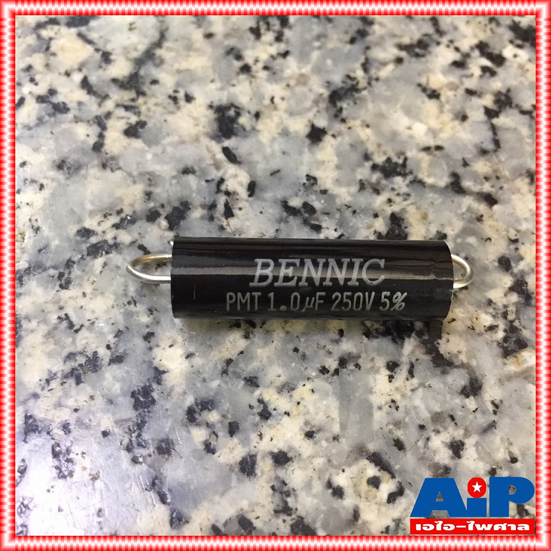 C 1/250VDC PMT (MPT) BENNIC สีดำ c ใส่ลำโพง cเสียงแหลม คาปา เสียงแหลม ลำโพง C เสียงแหลม คอนเดนเซอร์ 1UF /250VDC